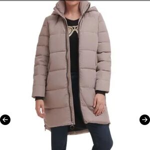 Taupe Puffer Coat